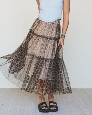 Wild Night Maxi Skirt: undefined