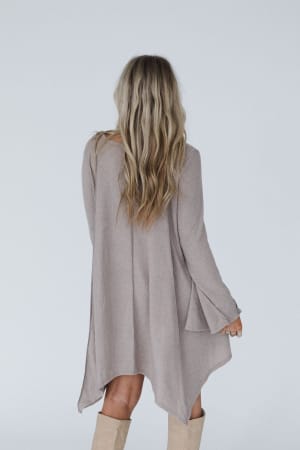 golden-hour-long-bell-sleeve-tunic-dress-latte/Latte
