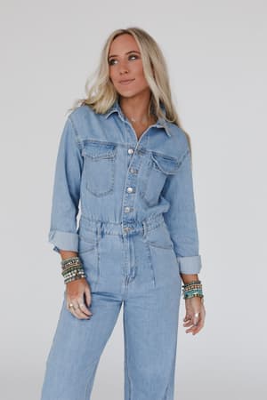 little-extra-denim-jumpsuit-light-denim/Blue