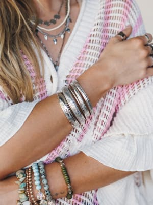 Flower Festival Bangle Set: undefined