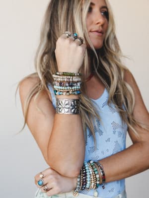 Flower Power Cuff - Silver OS / Silver