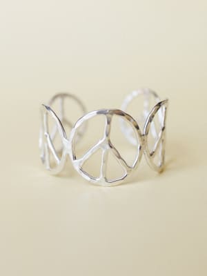 Ziggy Peace Sign Bracelet: undefined