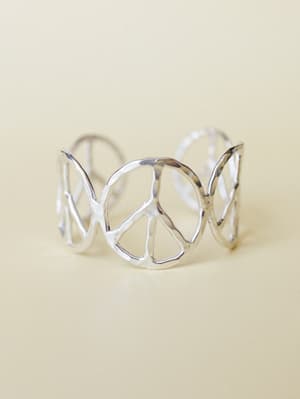 Ziggy Peace Sign Bracelet: undefined