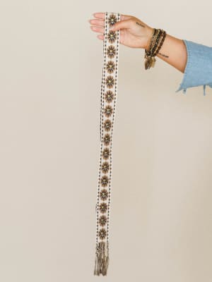 Moon Flower Belt - Choco OS / Choco