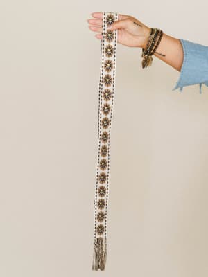 Moon Flower Belt - Choco OS / Choco