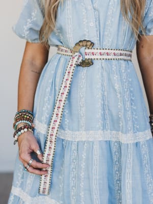 Spring Flower Belt - Olive OS / Olive