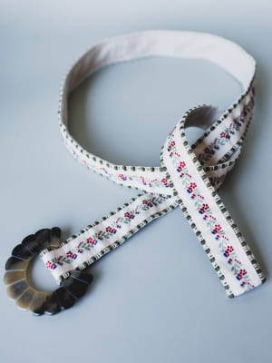 Spring Flower Belt - Olive OS / Olive