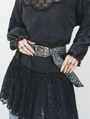 Paisley Party Belt: undefined
