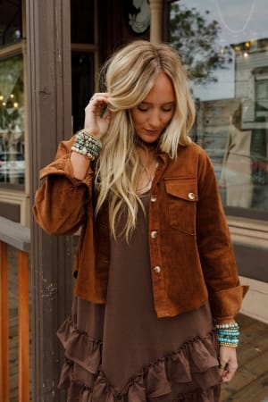 Astrid Corduroy Shacket: undefined