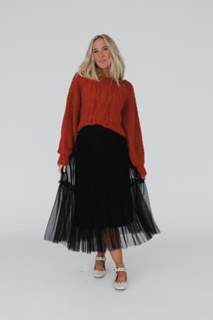 sonoma-tiered-tulle-skirt-black/Black