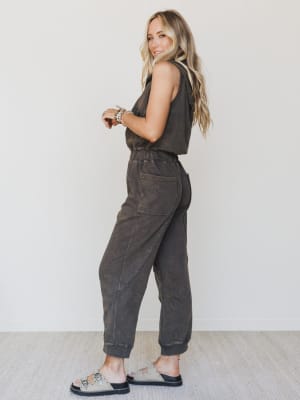 Ryder Hooded Jumpsuit - Ash L / Ash