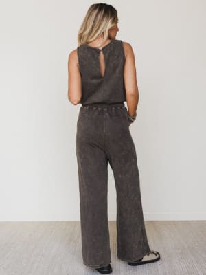 June Moon Jumpsuit - Ash Black L / Ash Black