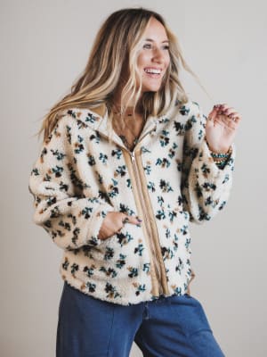 Floral Solstice Fleece Jacket: undefined