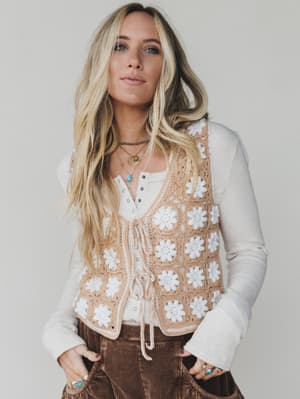 Moonflower Crochet Vest: undefined