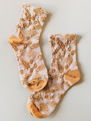 Walking On Roses Socks: undefined