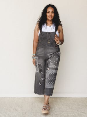 high-hopes-bandana-print-overalls-black/Black Bandana