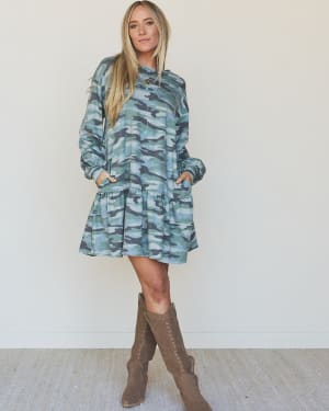 The Nest Jade Long Sleeve Mini Dress: undefined