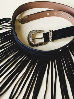 fringe-forever-belt-black/Black