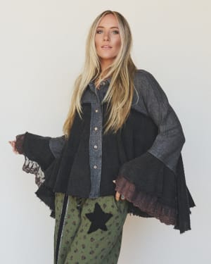 Flutter Fly Bell Sleeve Top: undefined