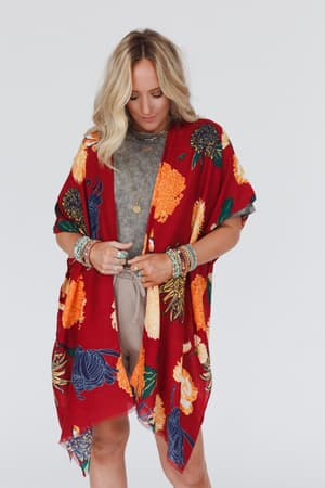tyler-floral-kimono-red/Red