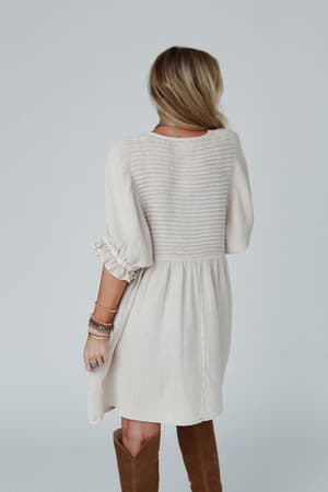 quinn-puff-sleeve-dress-natural/Natural