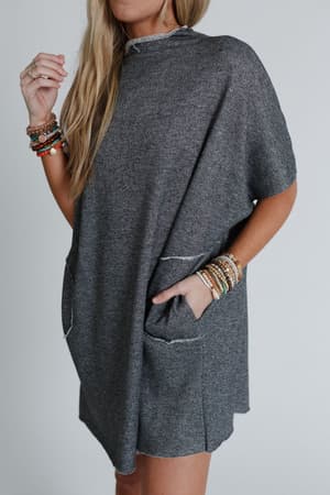 laid-back-luxe-dress-two-tone-black/Two Tone Black
