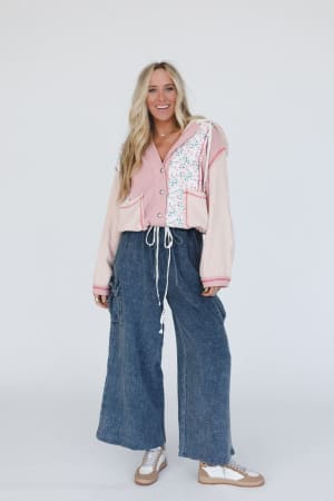 Leighton Button Up Floral Shacket: undefined