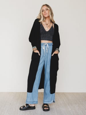 Harper Duster Dress - Black M/L / Black