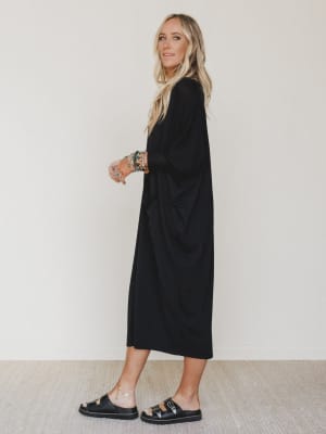 Harper Duster Dress - Black M/L / Black