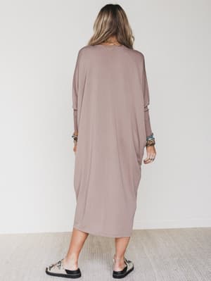 Harper Duster Dress - Mushroom M/L / Mushroom
