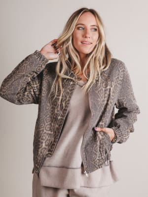 Wild Lover Bomber Jacket: undefined