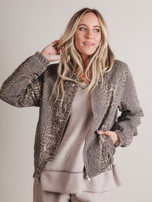 Wild Lover Bomber Jacket: undefined