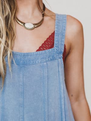 Wild Sun Jumpsuit - Dusty Blue L / Dusty Blue