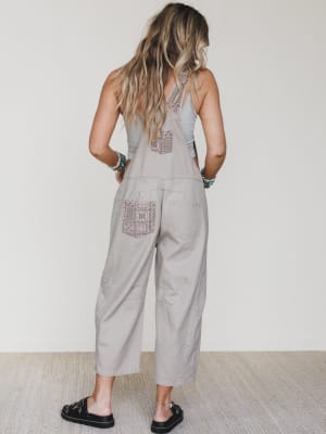 The Nest Easy Sunday Overalls - Taupe S / Taupe