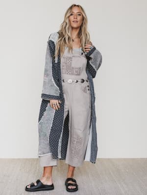 The Nest Easy Sunday Overalls - Taupe S / Taupe