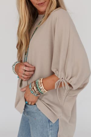 little-lark-puff-sleeve-tee-taupe/Taupe