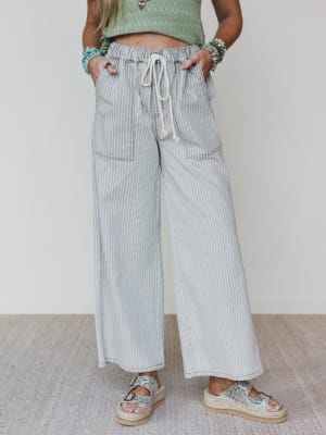 Away at Sea Striped Pants: undefined