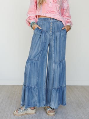 Maiden Moment Pants - Denim M / Denim