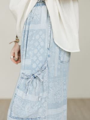 Time to Arrive Pants - Light Denim L / Light Denim