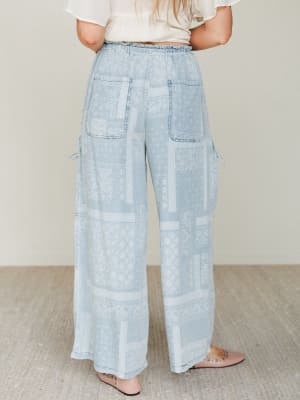 Time to Arrive Pants  - Light Denim L / Light Denim