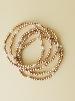 Beaded Bracelet Set: undefined