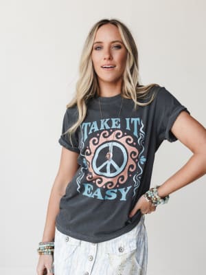 The Nest Take It Easy Graphic Tee: undefined