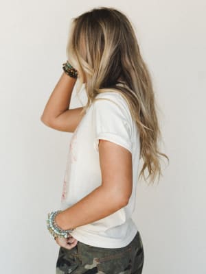 The Nest Tiger Power Graphic Tee - Ivory S / Ivory