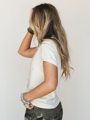 The Nest Tiger Power Graphic Tee - Ivory S / Ivory