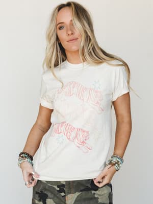 The Nest Tiger Power Graphic Tee - Ivory S / Ivory