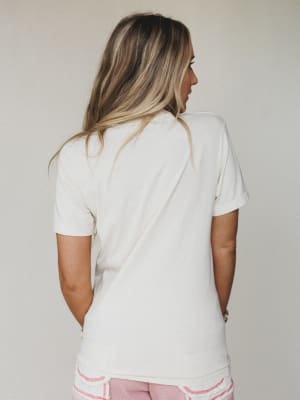 The Nest Happy Go Lucky Graphic Tee - Ivory L / Ivory