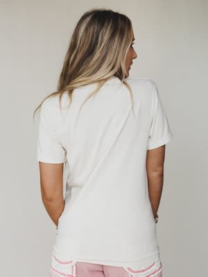 The Nest Happy Go Lucky Graphic Tee - Ivory L / Ivory