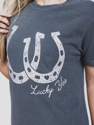 The Nest Lucky You Graphic Tee - Pepper S / Pepper