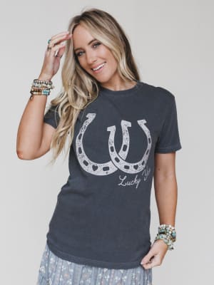 The Nest Lucky You Graphic Tee - Pepper S / Pepper