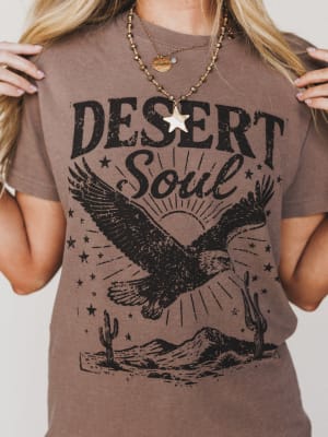 The Nest Desert Soul Graphic Tee - Espresso XL / Espresso